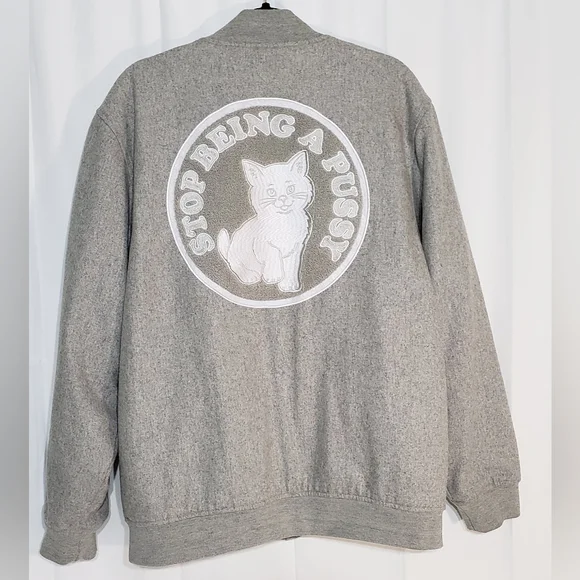 RipNDip, RARE color way and design, varsity jacket! LIKE NEW 💯 authentic. - Picture 1 of 16